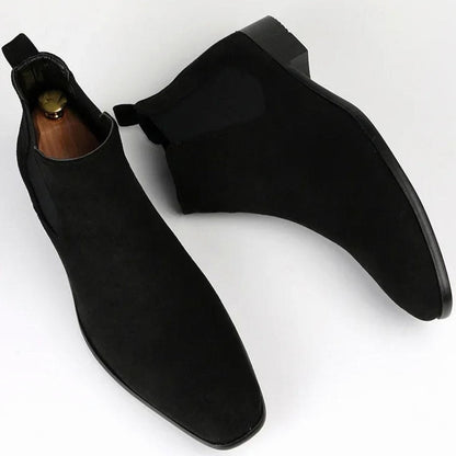 Dalton | Men's Pointed-Toe Slip-On Ankle-High Chelsea Boots
