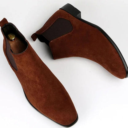 Dalton | Men's Pointed-Toe Slip-On Ankle-High Chelsea Boots