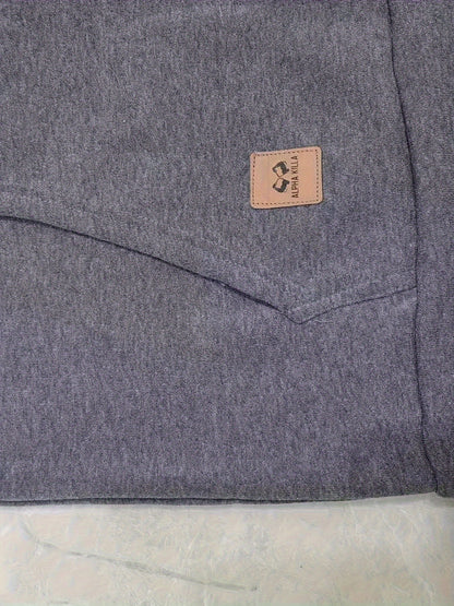 Marlow | Men's Quarter-Zip Raglan-Sleeve Drawstring-Hood Utility-Pocket Hoodie