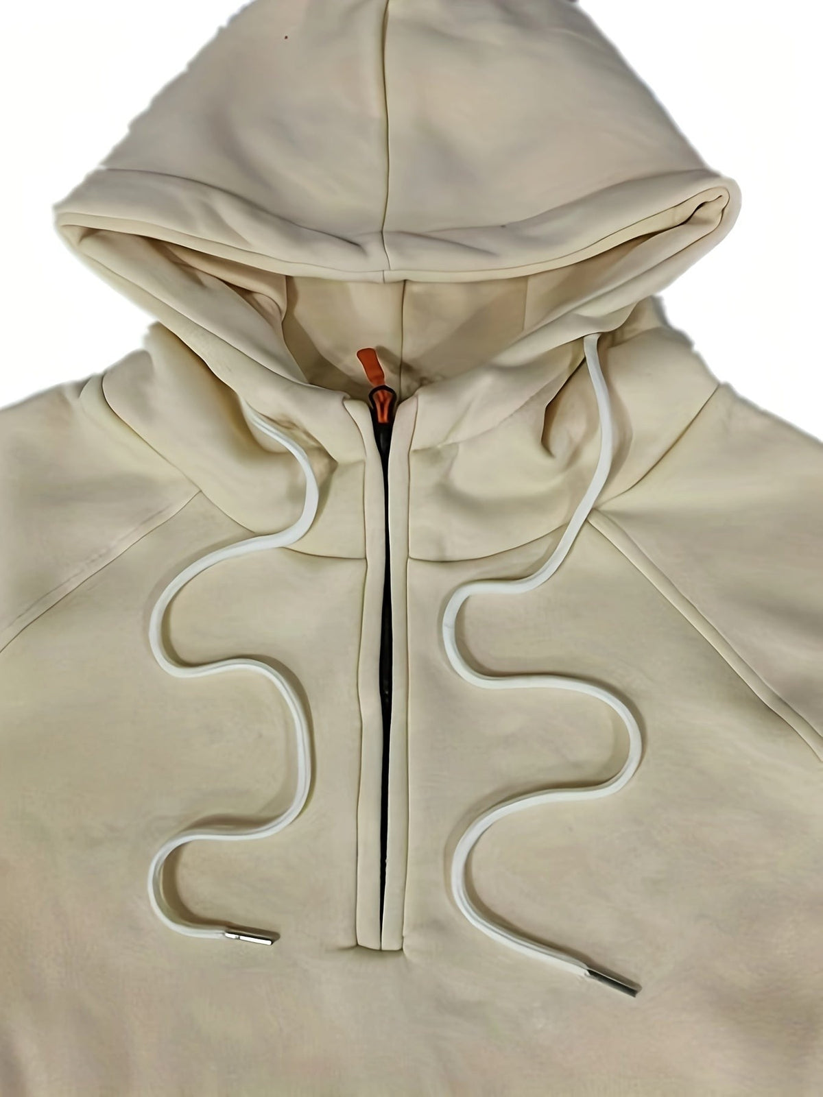 Marlow | Men's Quarter-Zip Raglan-Sleeve Drawstring-Hood Utility-Pocket Hoodie