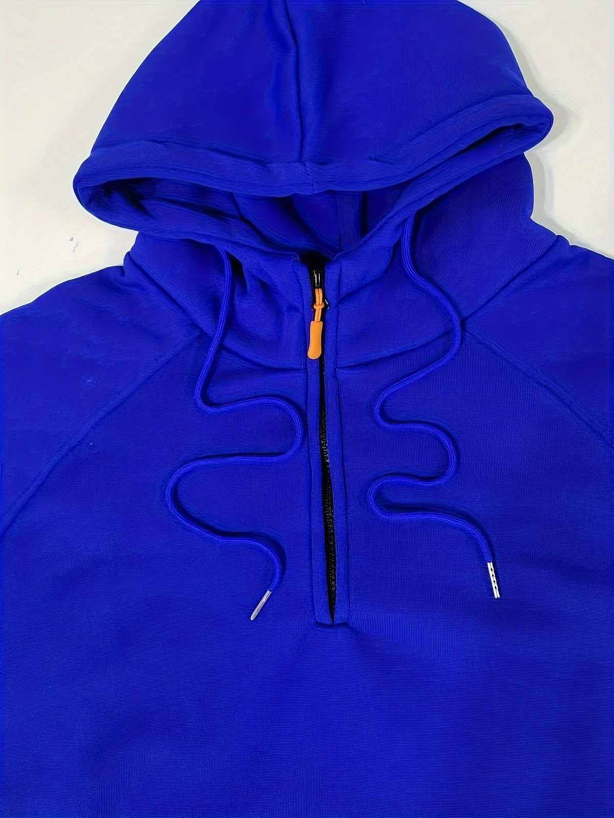 Marlow | Men's Quarter-Zip Raglan-Sleeve Drawstring-Hood Utility-Pocket Hoodie