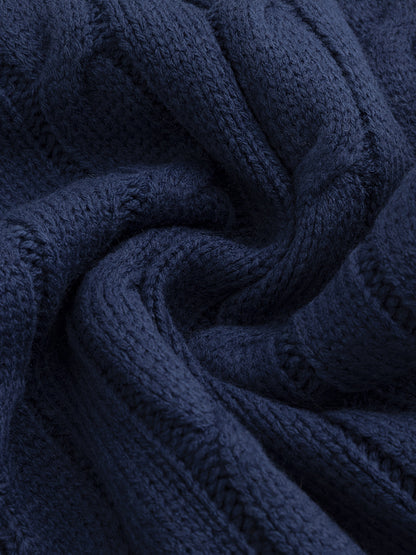Winston | Men's Shawl-Collar Cable-Knit Button-Up Cardigan
