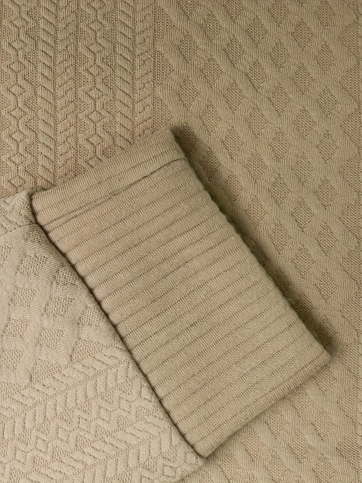 Everett | Men's Stand-Collar Textured Vegan Leather Trim Elbow-Patch Jumper